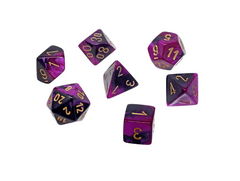 MINI GEMINI 7-DIE SET BLACK-PURPLE/GOLD